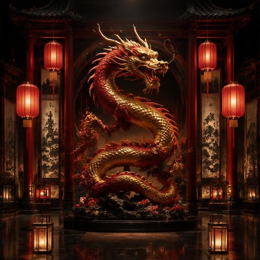 The Dragon’s Gate original district concept artwork