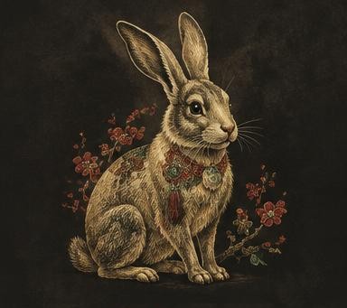 Original Rabbit zodiac collectible illustration